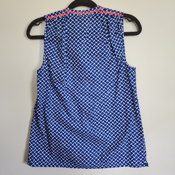 J. Crew tank top, size 00 petite, Blue, pink - Picture 3 of 5